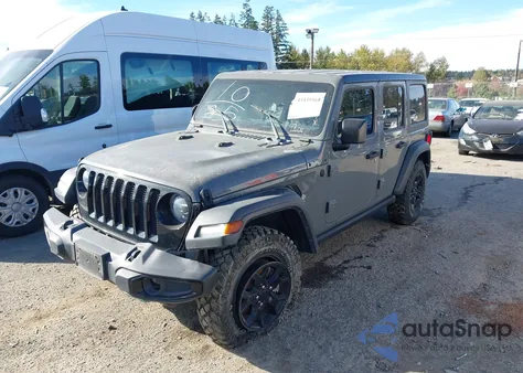 2021 Jeep Wrangler Unlimited Willys 4X4 from USA, damaged, VIN 1C4HJXDG6MW549236